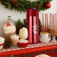 Vesici 84.55 oz Hot Chocolate Drink Dispenser with Pump Red Cocoa Drink Dispenser for Keeping Christmas Hot Cocoa Bar Supplies f