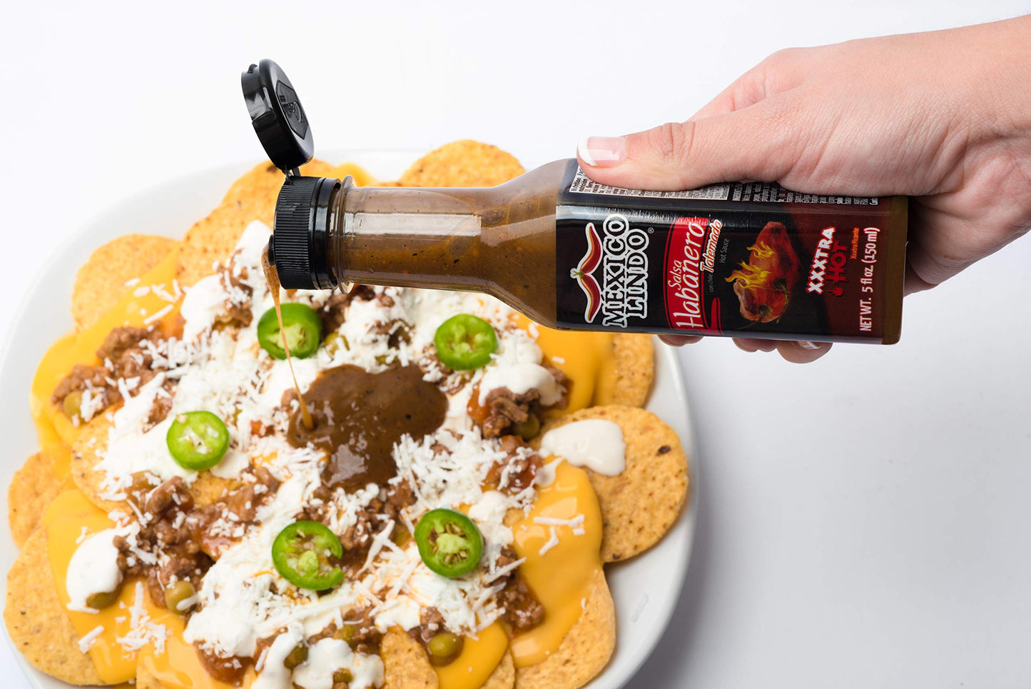 Mexico Lindo Hot Sauce Variety Pack | Includes 1 Bottles Each of Red Habanero + Green Habanero + Xxxtra Hot | 5 Fl Oz Bottles (P