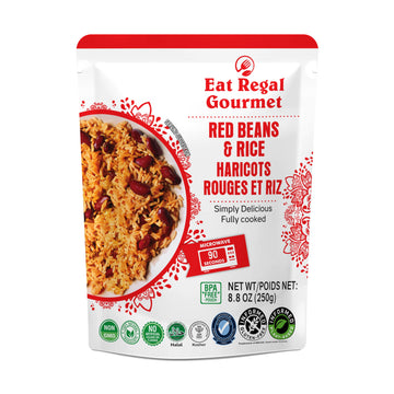 Eat Regal Gourmet Red Beans and Rice, Ready to Eat, Microwaveable, 8.8 oz, Pack of 6