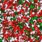 Edible Christmas Sprinkles For Cookies, Red And Green Sprinkles, Christmas Jimmies Sprinkles, Christmas Tree Candy Sprinkles For