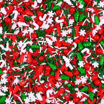 Edible Christmas Sprinkles For Cookies, Red And Green Sprinkles, Christmas Jimmies Sprinkles, Christmas Tree Candy Sprinkles For