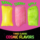 Space Age Snacks Premium Freeze Dried Taffy Candy - Alien Tongues - Fun Stickers - 4 Ounce Medium Size