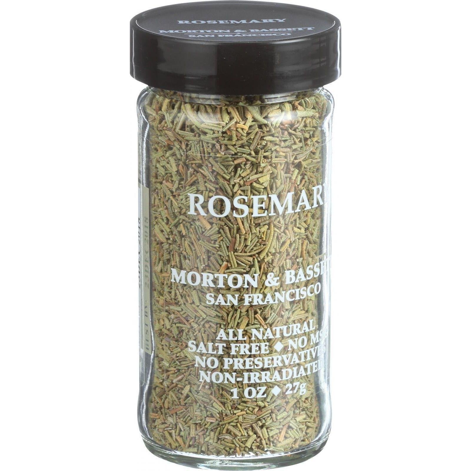 Morton & Bassett Rosemary, 1 oz – Non-GMO, Salt-Free, Fragrant Herb for Roasts, Sauces & Mediterranean Recipes