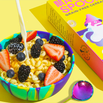 Magic Spoon Cereal, Frosted 4-Pack Of Cereal And Spoon - Keto & Low Carb Lifestyles, Gluten & Grain Free, High Protein, 0G Sugar