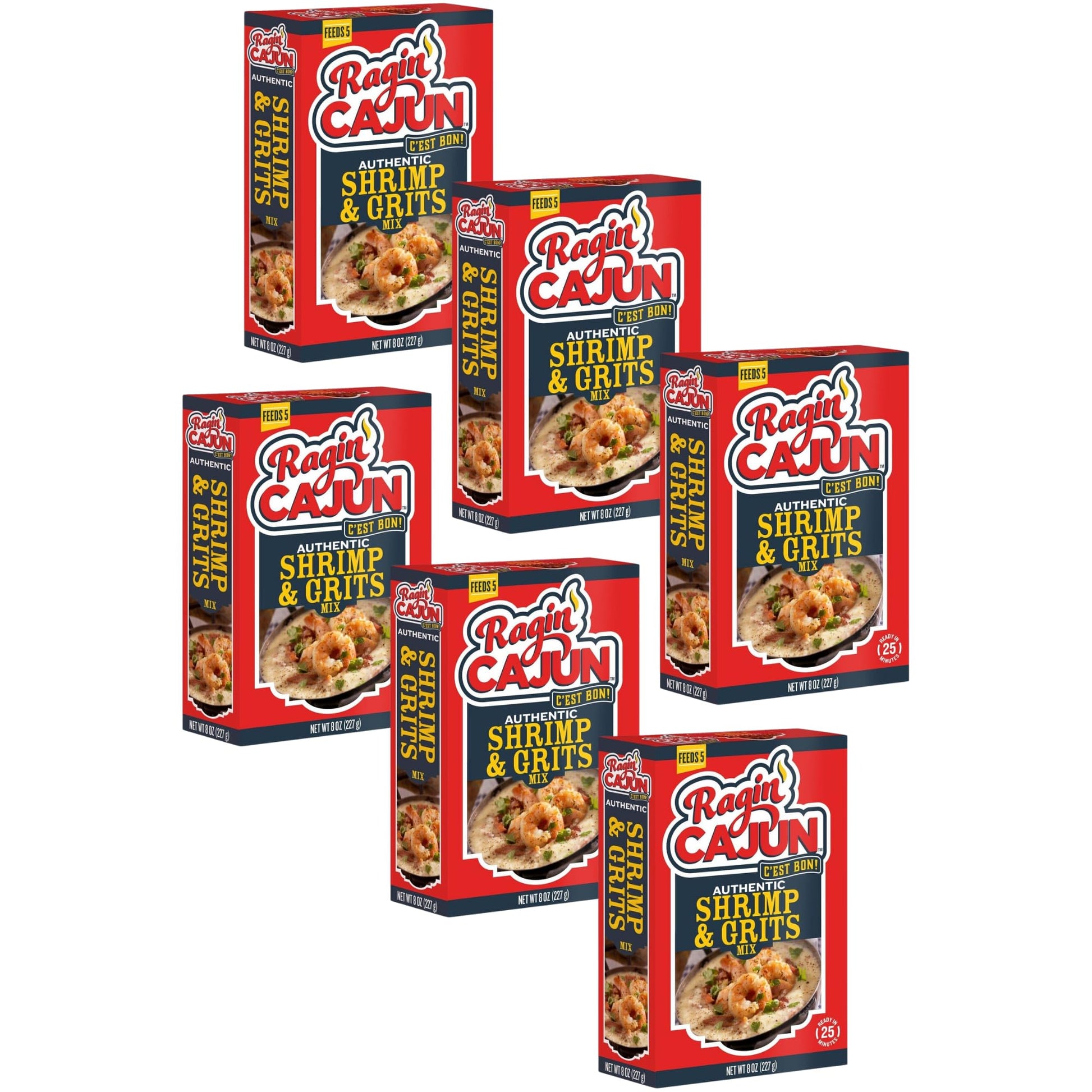 Ragin Cajun Shrimp and Grits 8oz (Pack of 6)