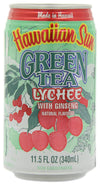Hawaiian Sun Green Tea Lychee with Ginseng, 11.5-Ounce Cans (Pack of 24)