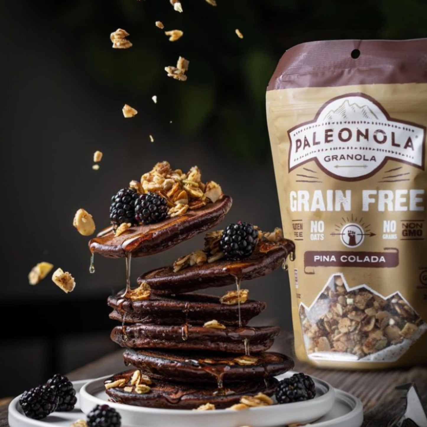 Paleonola Grain Free Granola Pina Colada - Non-GMO, Gluten Free, Low Carb, 10 Ounce, Tan