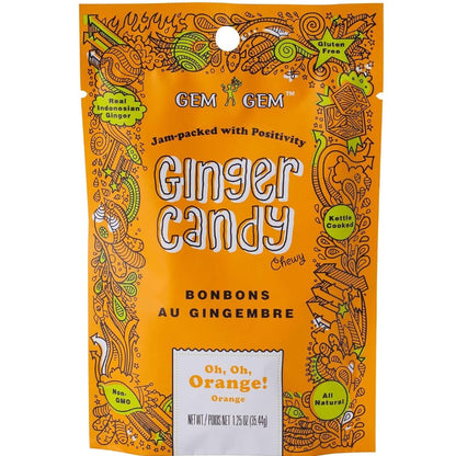 Gem Gem Ginger Chews Chewy Candy