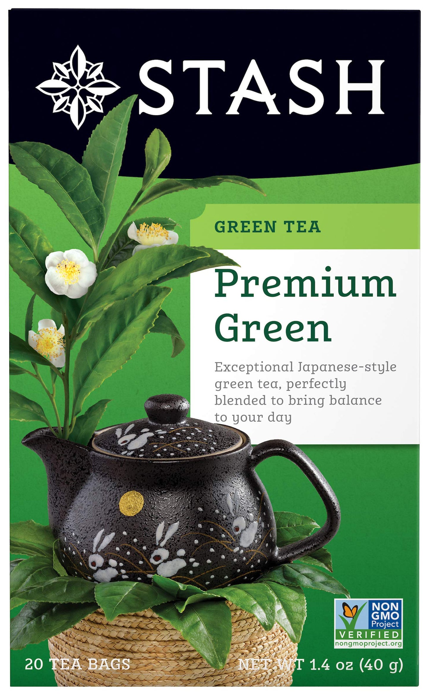 STASH TEA TEA,GREEN,PREMIUM, 20 BAG30