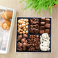 Easter Premium Chocolate Gift Box, Gourmet Assortment With Chocolate Pretzels, Maple Nuts, Yogurt Pretzels & Milk Chocolate Cara
