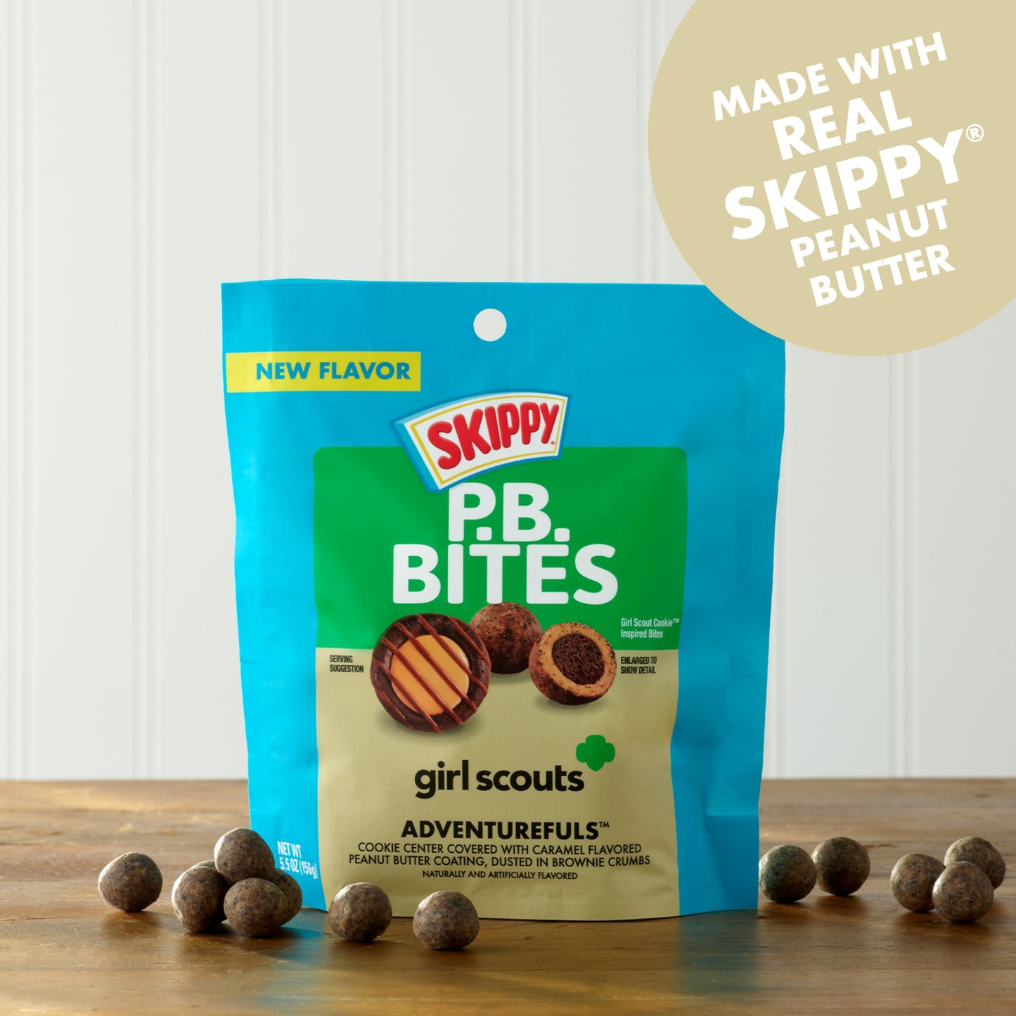 Skippy Bites Girl Scouts Adventurefuls 5.5Oz Pouch
