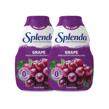 SPLENDA Liquid Water Enhancer Drops, Sugar Free, Zero Calorie, Natural Flavor, Concentrated Drink Mix, 3.11 Fl Oz Each Bottle (G