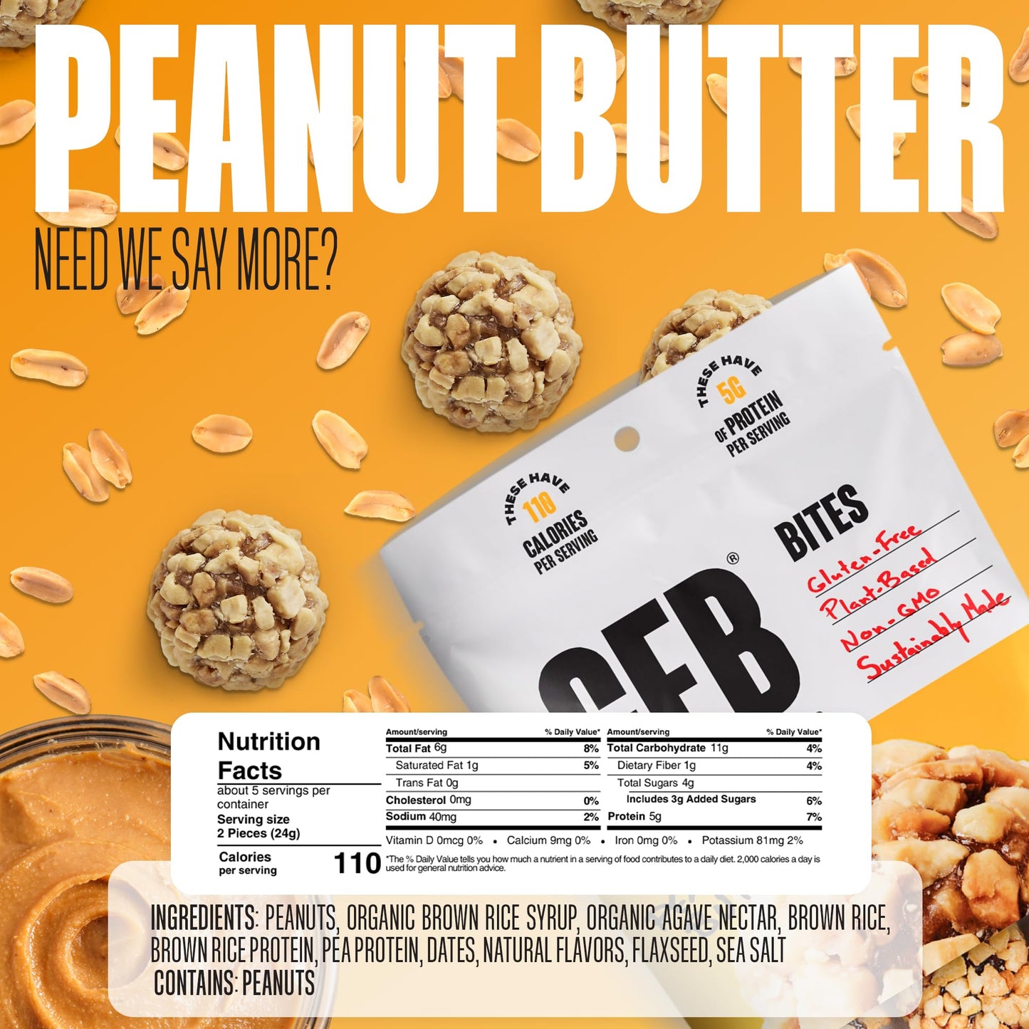 The Gfb Variety Pack Protein Bites - Gluten Free, Plant Based, Non Gmo, Sustainably Made – Ridiculously Tasty, Healthy, Vegan, Protein Energy Balls, 4 Oz (4 Count)