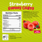 Strawberry Gummy Balls - 19 Ounce Jar (30 Count) - Jelly Filled Gummies - Individually Wrapped Gummy Candy - Kids Party Favors -