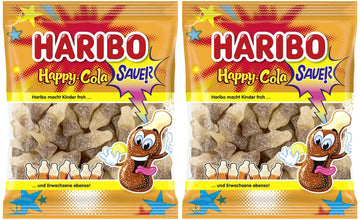 Haribo Happy-Cola Sauer (Sour) Gummy Candy 2-Pack (2 X 175G)