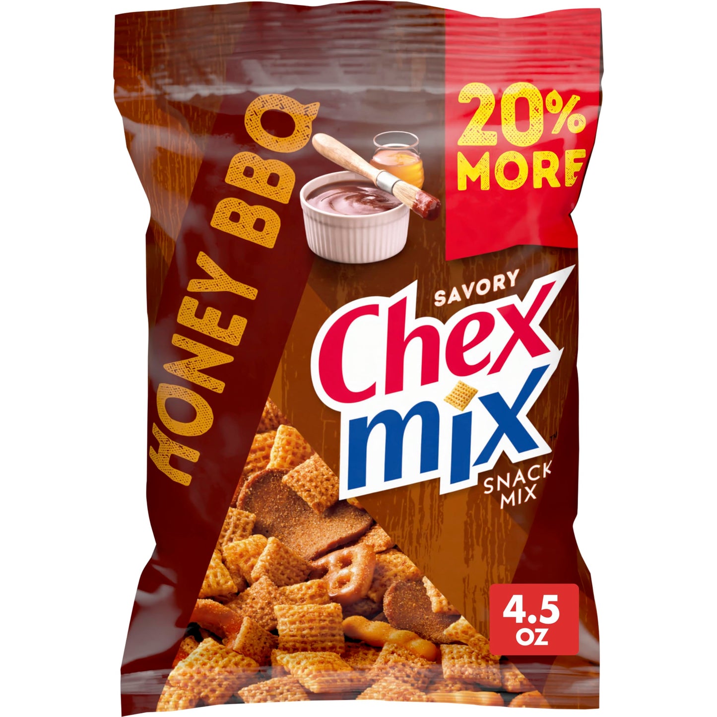 Chex Mix Savory Honey BBQ Snack Mix, 4.5 OZ