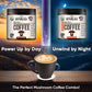 La Republica Organic Instant Mushroom Coffee (2.5Oz) + Decaf (2.5Oz) - 70 Servings With Coasters & Mixing Spoon - 100% Arabica W