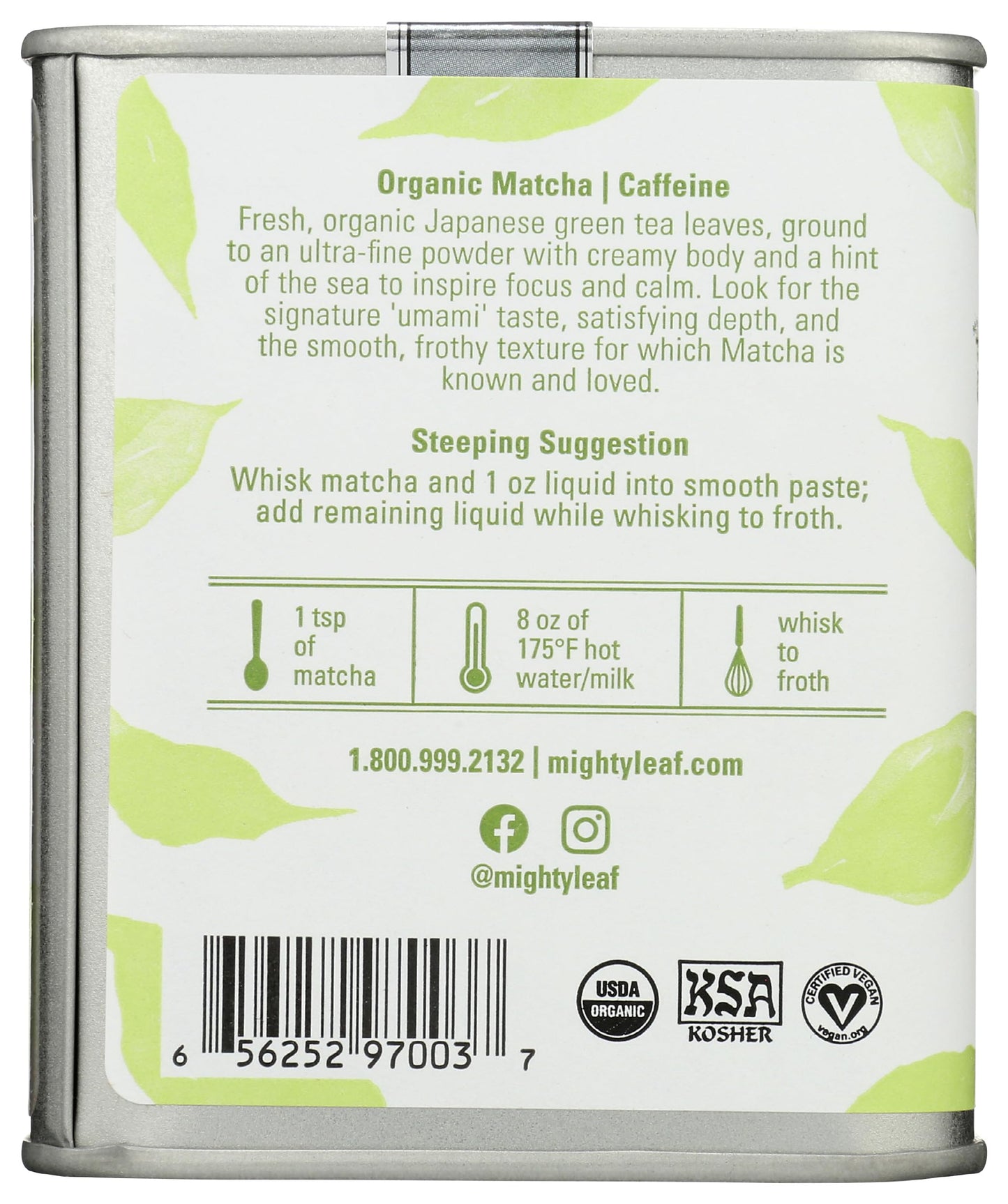 Mighty Leaf Organic Matcha Green Tea, 1.5 Oz