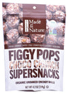 Made In Nature Fig Pops Chocolate Crunchy Organic, 4.2 Oz