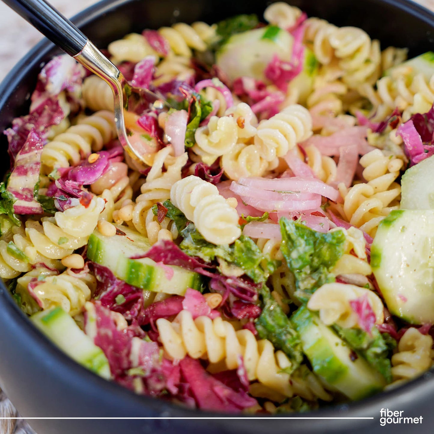 Fiber Gourmet Pasta - Light Rotini Pasta - Low Net Carb, Fiber-Rich, Low Calorie, Healthy Pasta - Made in Italy, Kosher, Vegan,