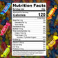 Fruit Chews Candy - 1 Pound Bulk Bag, Fruit Chews Rolls, 5 Assorted Flavors, Soft & Fruity Taffy Candy, Individually Wrapped Glu
