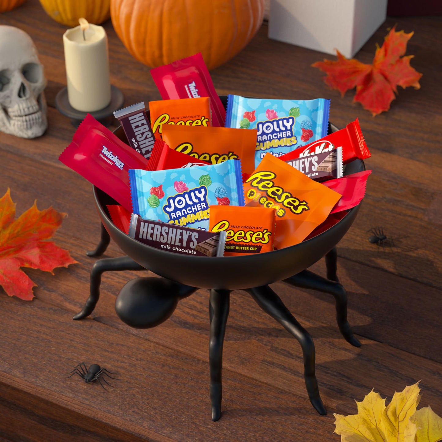 HERSHEYS Assorted Flavored, Halloween Candy Bulk Bag, 34.09 oz (70 Pieces)