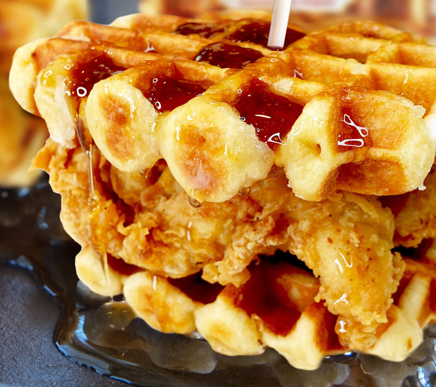 Authentic Imported Pearl Sugar Belgian Waffles (Traditional, [15X] 100G Waffles)