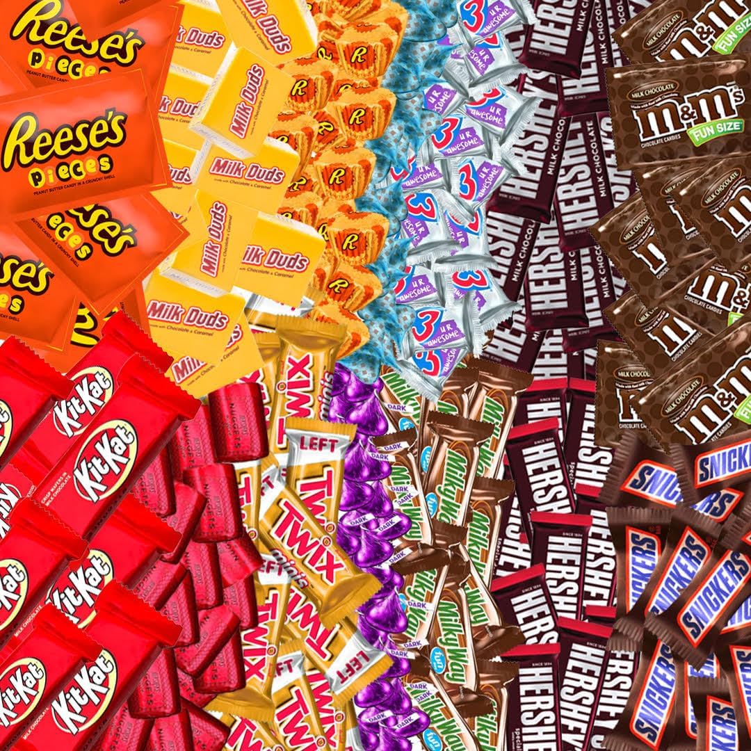 Bulk Chocolate Assortment Variety Pack - Chocolate Candy Variety Pack - 5 Lb Bag Of Mixed Bulk Chocolate, Milk Chocolate, Dark C