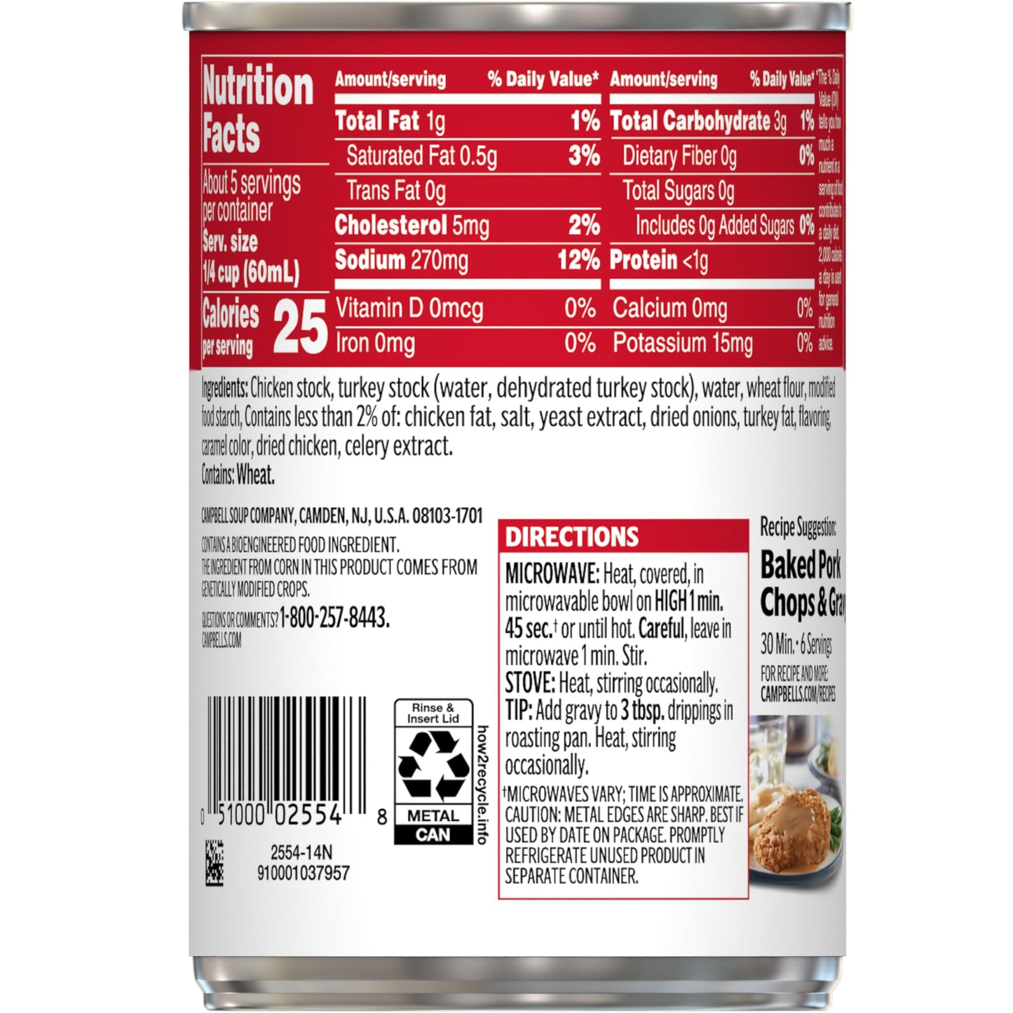 Campbell's Turkey Gravy, 10.5 Oz Can