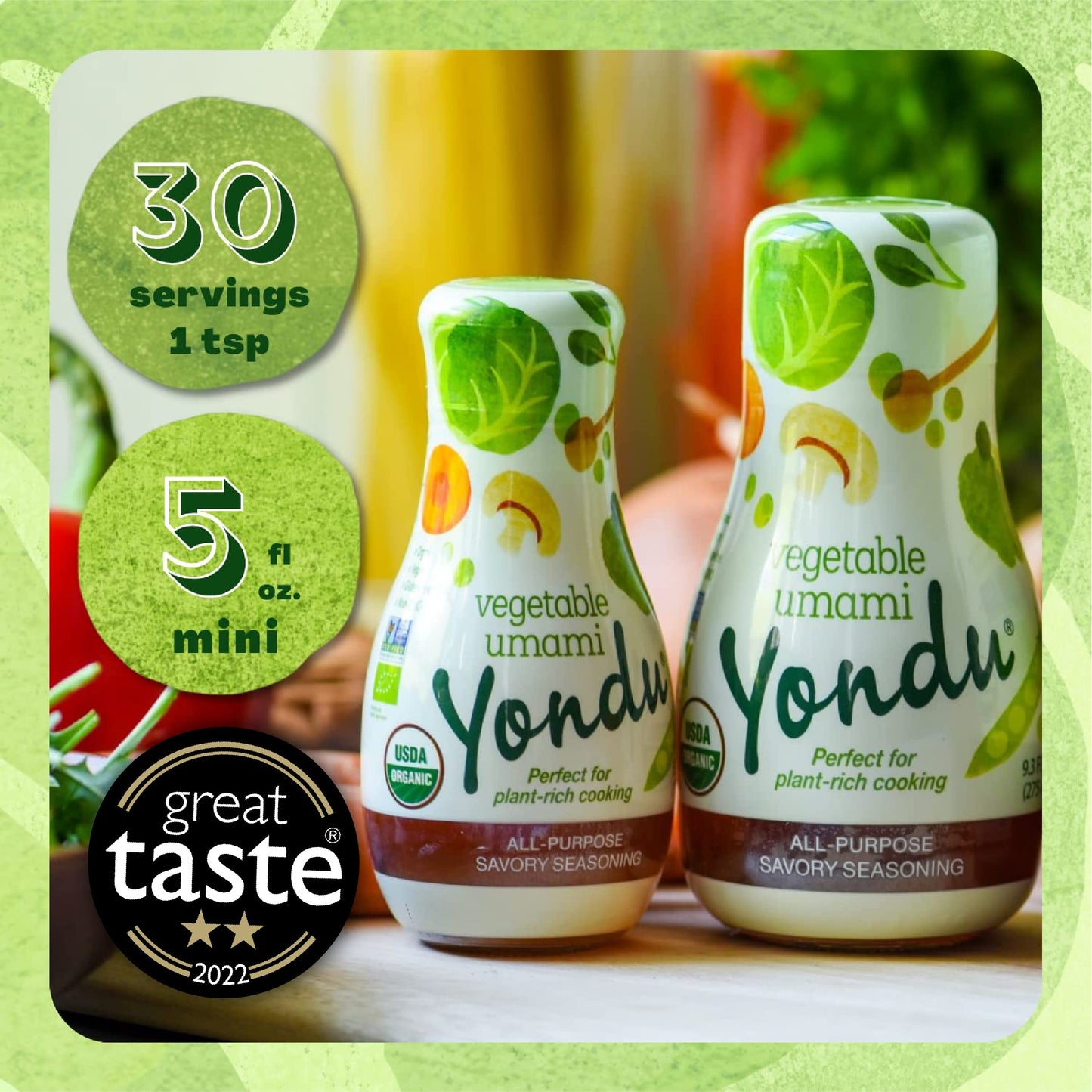 Yondu Vegetable Umami Essence (5.1Fl Oz) - Premium, Vegan Plant-Based Sauce For Mild & Flavorful Cooking. Great For Soups, Stir-