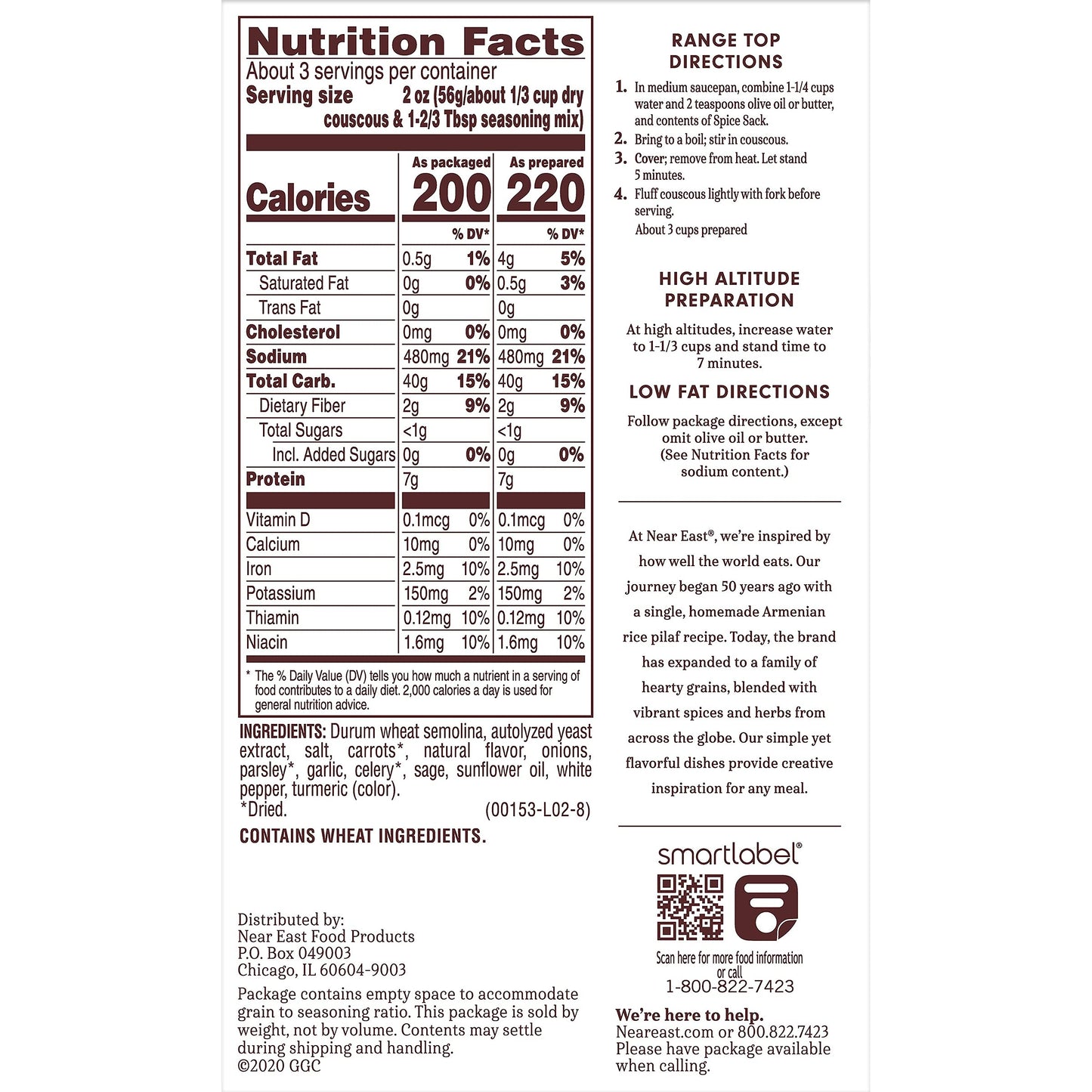 Near East Herb Chicken Couscous, 5.7 Ounce