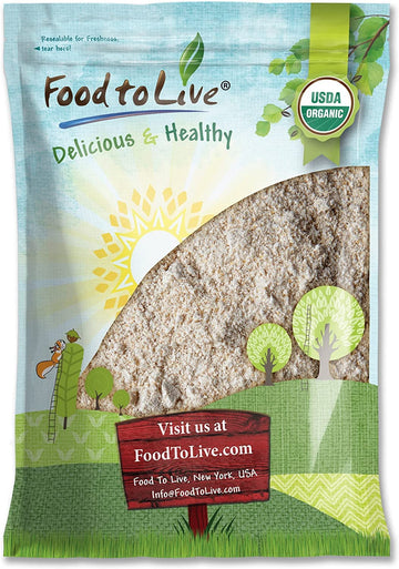 Food to Live Organic Whole Grain Buckwheat Flour, 8 Pounds - Non-GMO, Kosher, Unbleached, Unbromated, Unenriched, Stone Ground, 