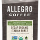 Allegro Coffee Decaf Organic Italian Roast Ground Coffee, 12 Ounce (Pack Of 1)