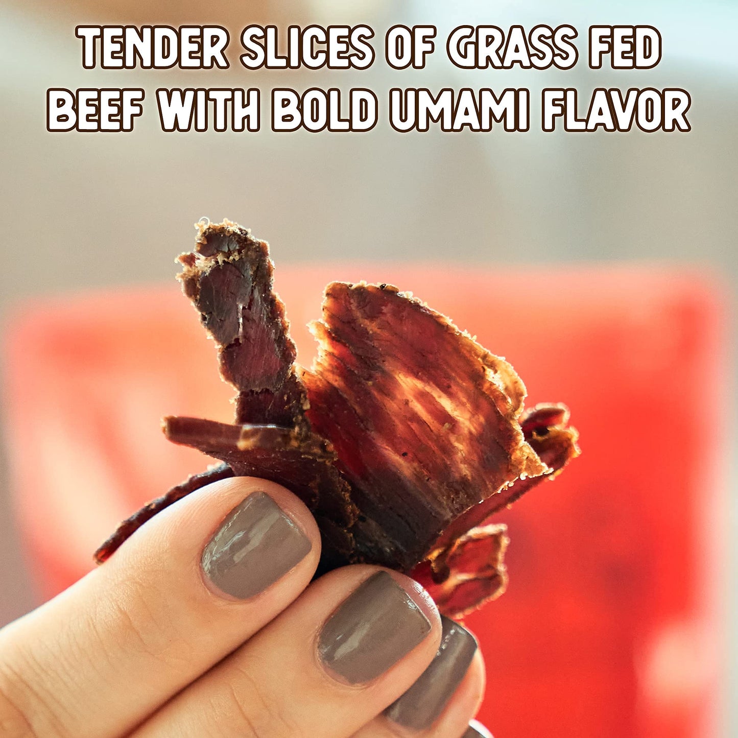 Ayoba Spicy Beef Biltong Slices (4 Ounce, Pack Of 1) Keto Friendly Air-Dried Grass Fed Beef Snack - Paleo, Gluten Free, Whole 30