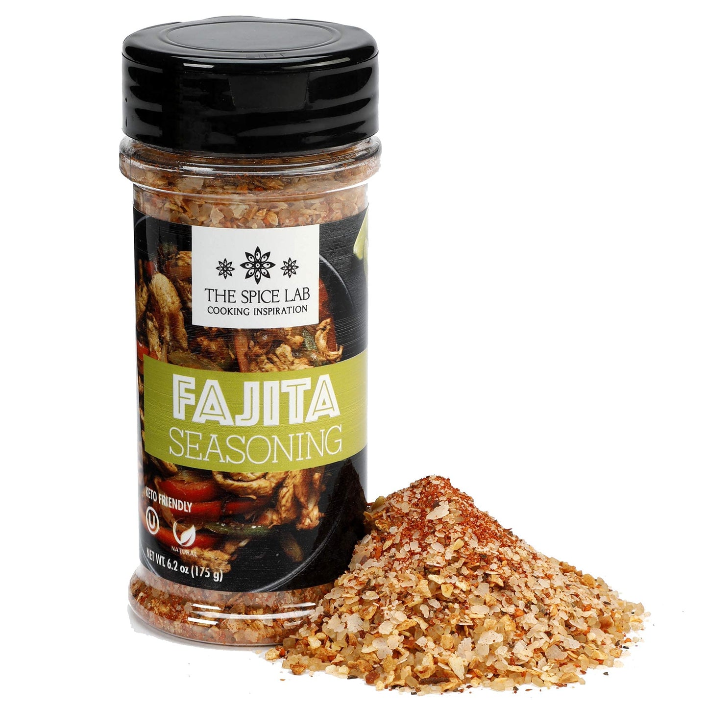 The Spice Lab Fajita Seasoning - Gluten Free Grilled Chicken & Carne Asada Seasoning - Great on Fajita Vegetables & Chicken Nach