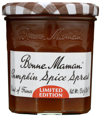 Bonne Maman Pumpkin Spice Preserves, 13 oz Glass Jars (Pack of 2) - Non-GMO, Made with Simple Ingredients