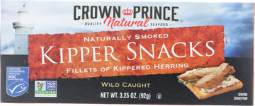 Crown Prince Naturally Smoked Kipper Snacks, Non-GMO, 3.25 Ounce, Pack of 18, Natural