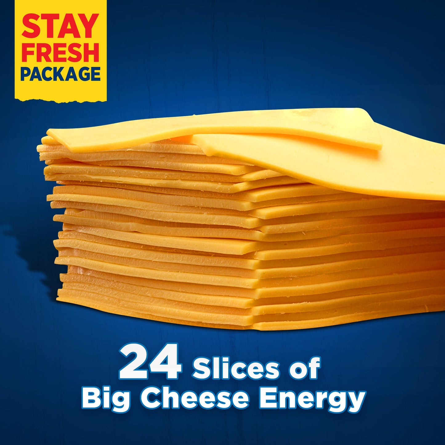 Kraft Deli Deluxe American Cheese Slices, 16 oz Pack, 24 Slices