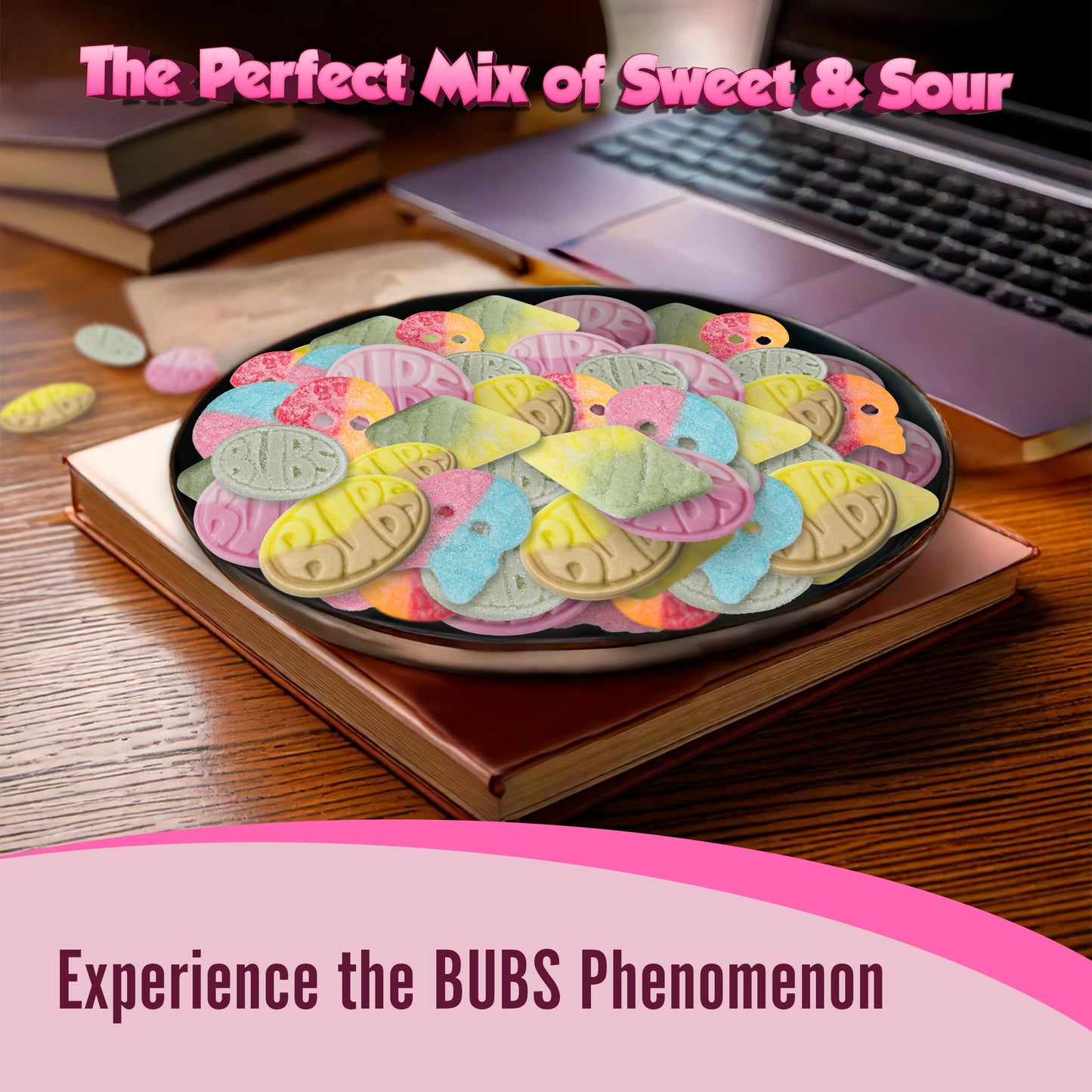 Bubs Swedish Candy Mix - Authentic Sweet and Sour Swedish Gummies - 1 Pound of Godis From Sweden - Big Ovals, Dizzy Skulls, Tutt