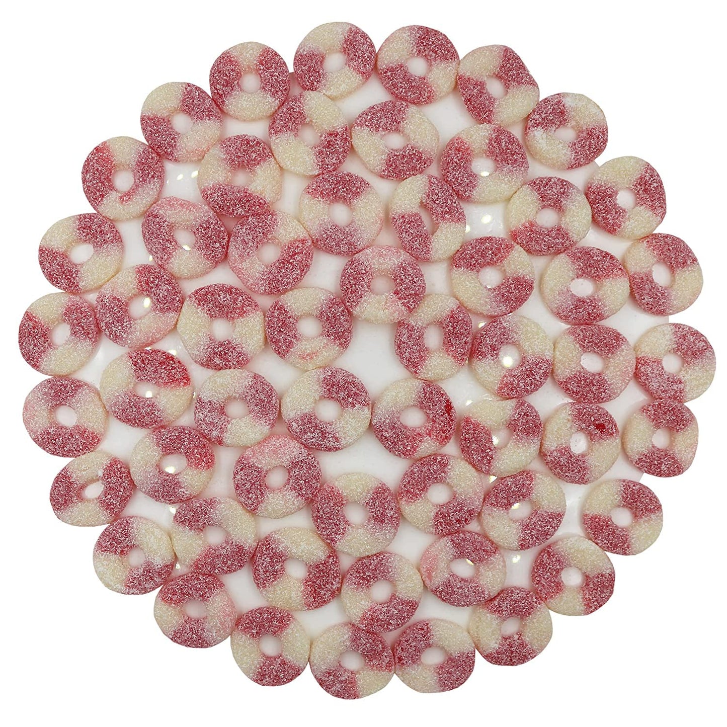 Firstchoicecandy Gummy Rings (Sour Mini Strawberry, 2.2 Pound (Pack Of 1))