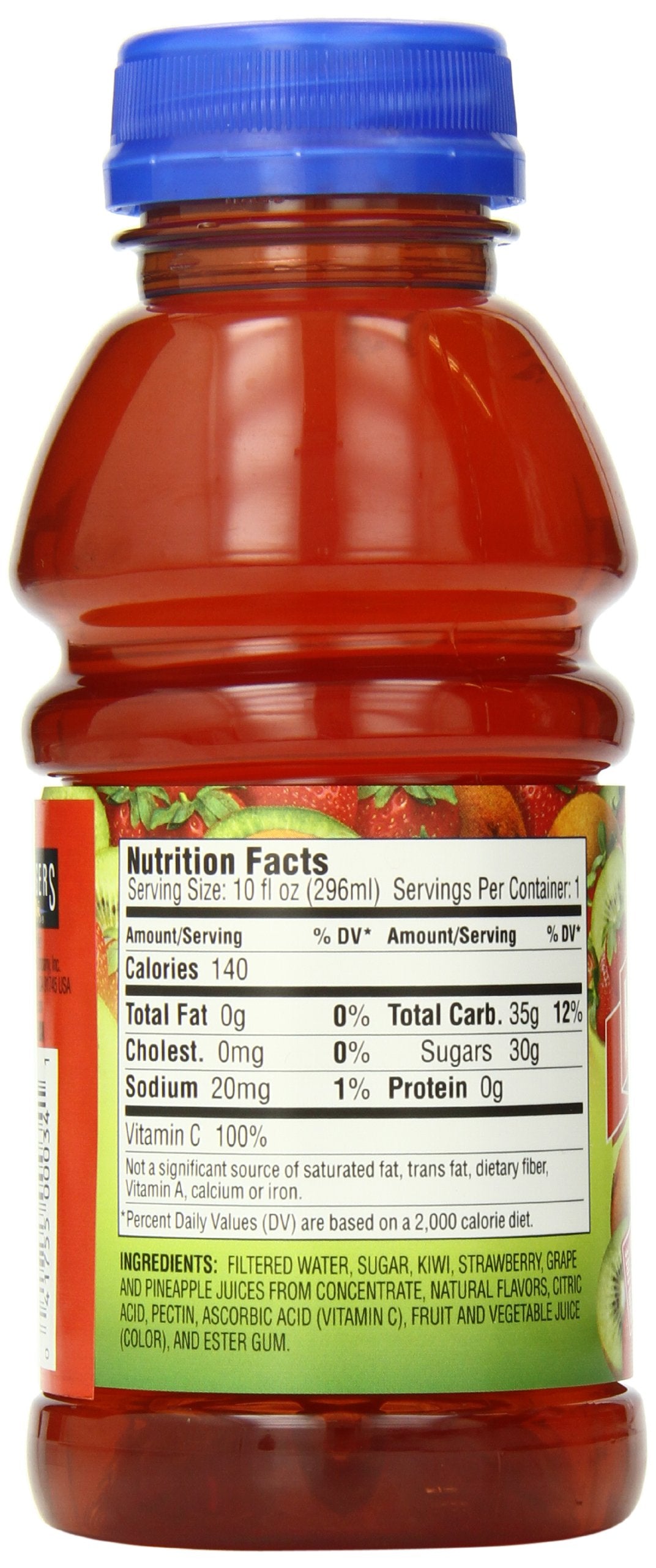 Langers Kiwi Strawberry Juice Cocktail, 10 Fl Oz, Pack of 12