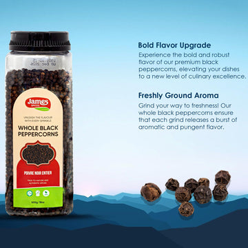 James Spices Inc. Black Pepper (Black Peppercorn -500G)