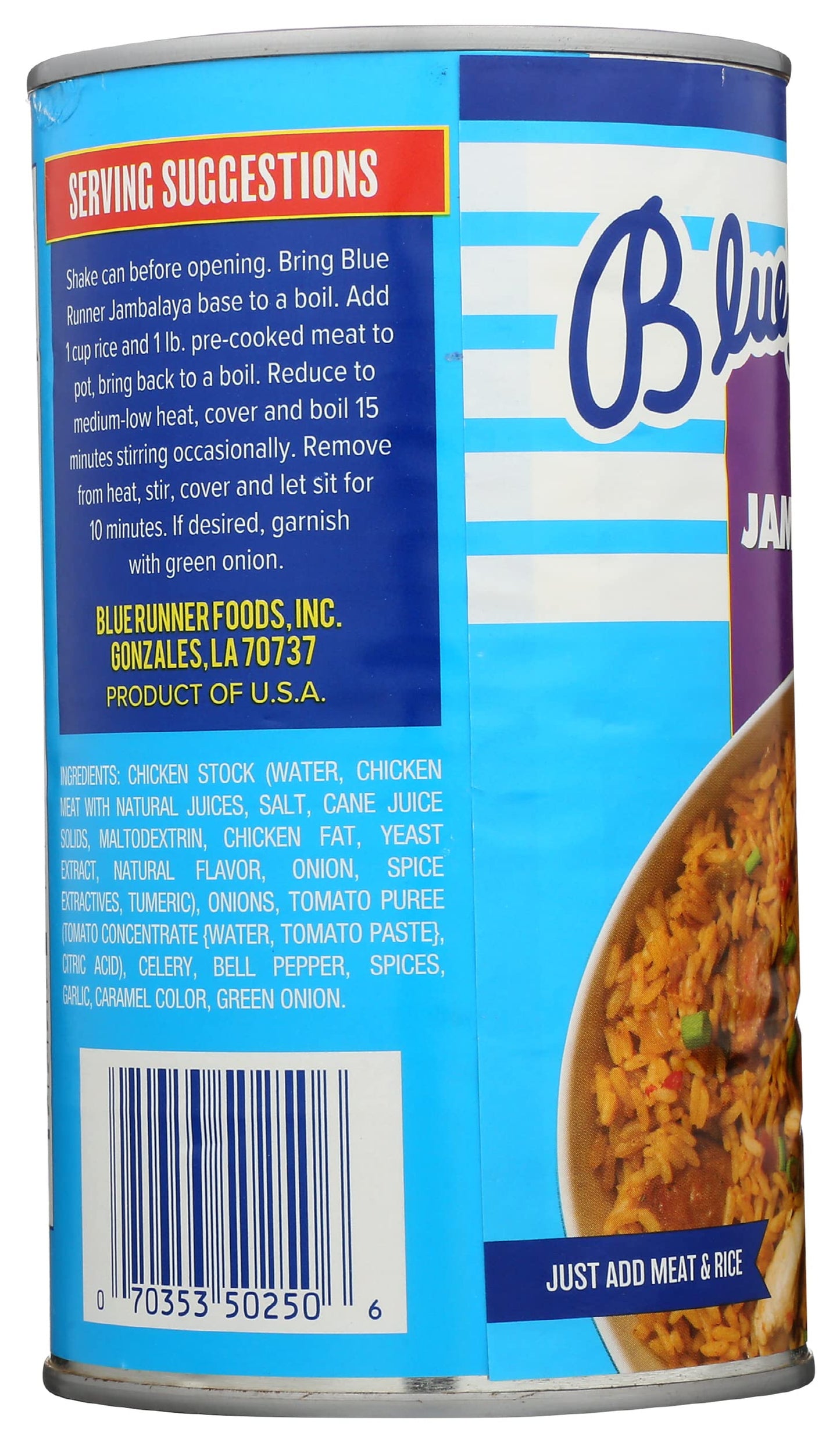 Blue Runner Creole Jambalaya Base, Zero Trans Fat, 25 Ounces (Pack Of 6)