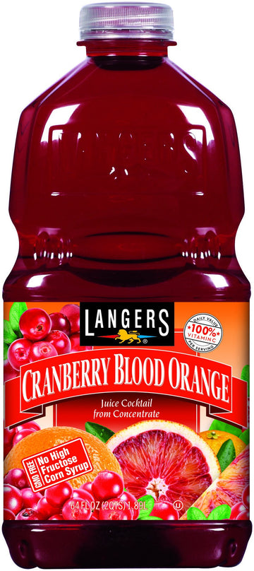 Langers Juice Cocktail, Cranberry Blood Orange, 64 Ounce (Pack of 8)