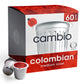 Cambio Roasters Colombian Organic Coffee K Cups for Keurig  Medium Roast Coffee K-Cup  Only Aluminum Keurig K Cups with Organic Beans  More Flavor & Longer Lasting Freshness  Medium Roast  60 count