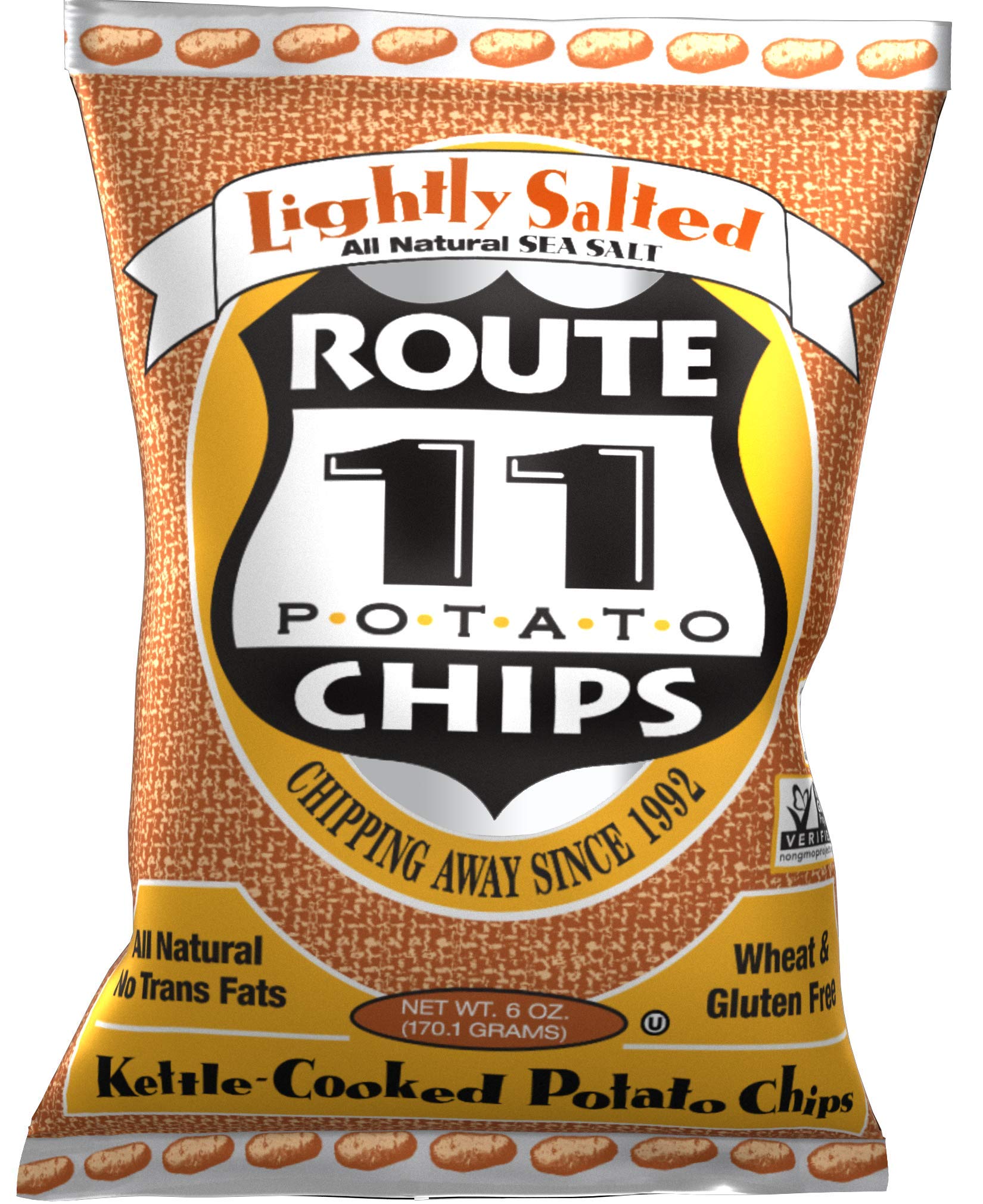 Route 11 Potato Chips Lightly Salted (6oz, 12 pack)