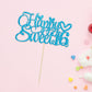 1Pc Happy Sweet 16 Cake Topper Glitter 16Th Birthday Cake Pick For Cheers To 16 Years Old 16Th Birthday Party Cake Decorations S