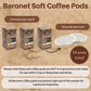 Baronet Coffee Pods, French Roast, Regular Strength, 54 Count, Compatible with Senseo