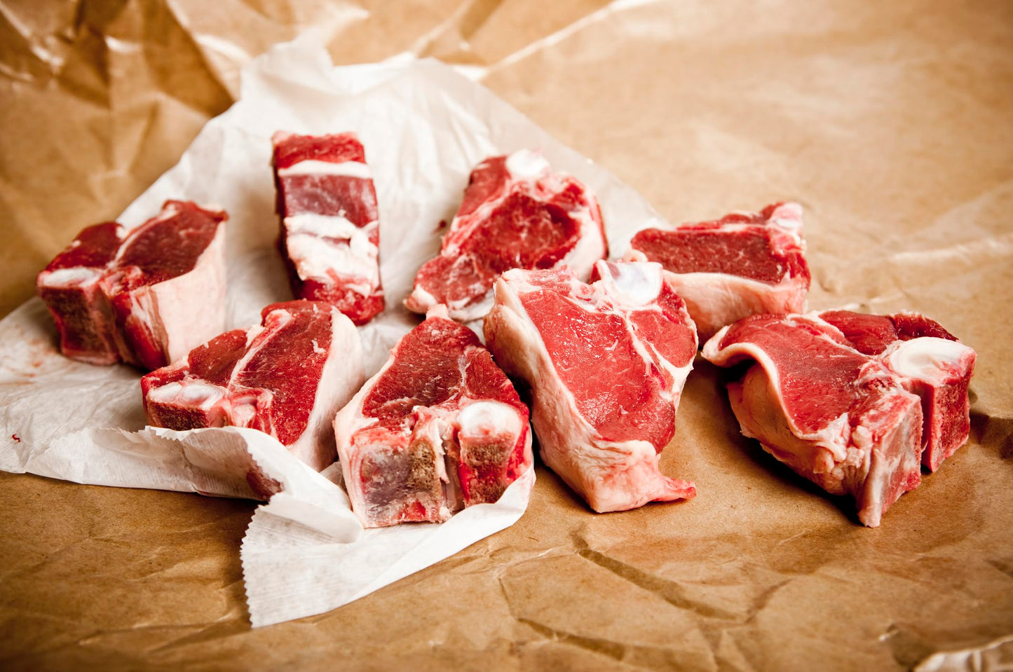 New York Steak & Seafood American Loin Lamb Chops - Handcut And Trimmed Frozen Loin Lamb Chops (16 Chops, 5Oz.)
