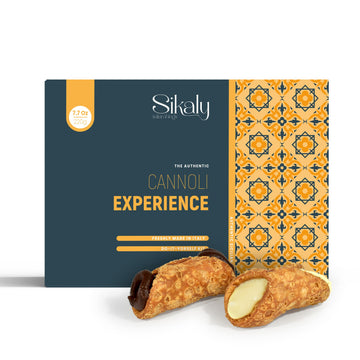 SIKALY Gourmet Cannoli DIY Kit - Christmas Cookies Gift Basket for Friends, Women, Men, or Grandma